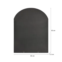 Accessorio riscaldamento Andrate, 60x80 h1 cm, Nero