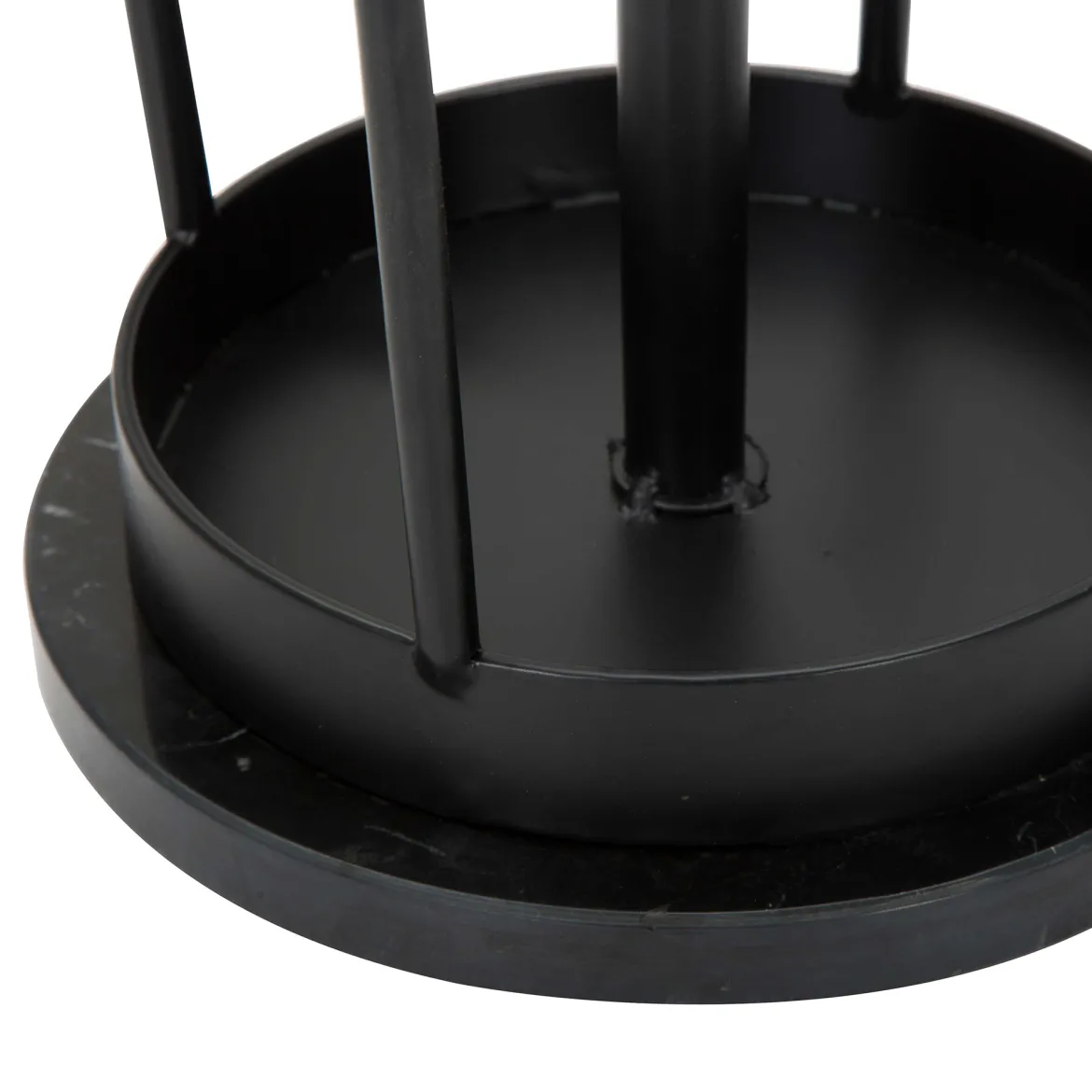 Appendiabiti Nero oro con Porta Ombrelli 6 Ganci 176h cm, Installazione a Terra - Dawson
