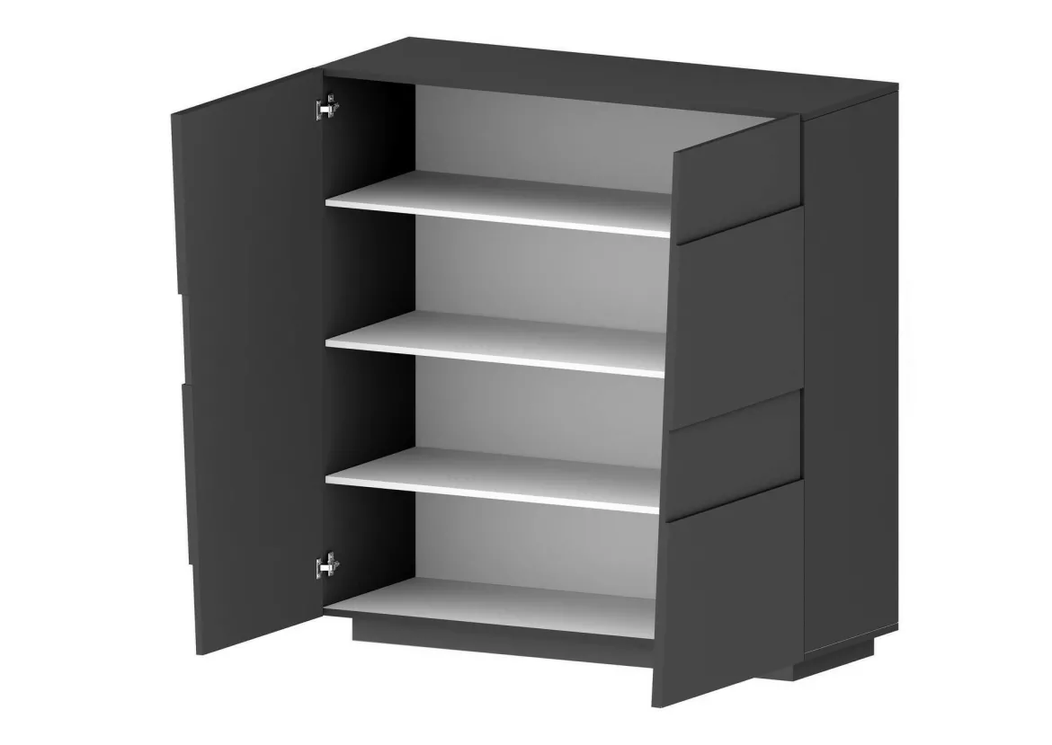 Armadio antracite multiuso 120x126h cm - Aulla