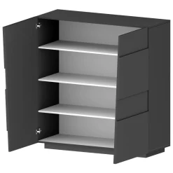 Armadio antracite multiuso 120x126h cm - Aulla