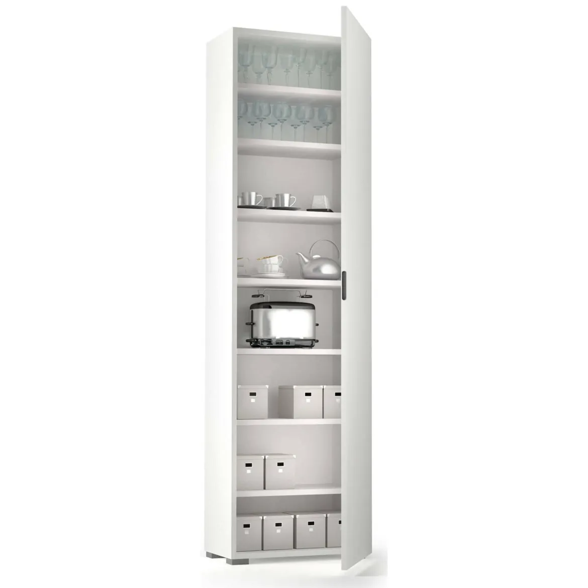 Armadio bianco 1 anta 50x182h cm - Abuela