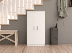 Armadio bianco ante battenti 55x108h cm - Akimera