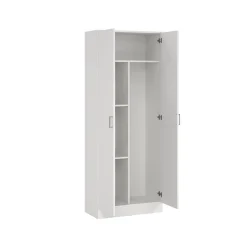 Armadio bianco 2 ante portascope 73x180h cm - Abadubidu