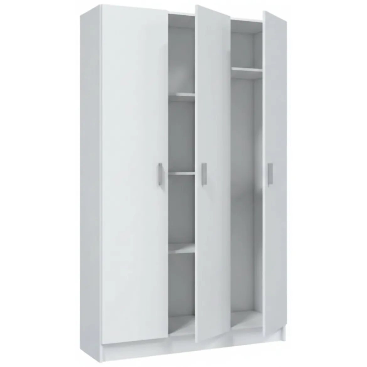 Armadio bianco 3 ante salvaspazio 109x180h cm - Ranuncolo