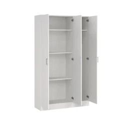 Armadio bianco 3 ante salvaspazio 109x180h cm - Ranuncolo