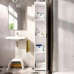 Armadio bianco bagno 39x190h cm - Arrow