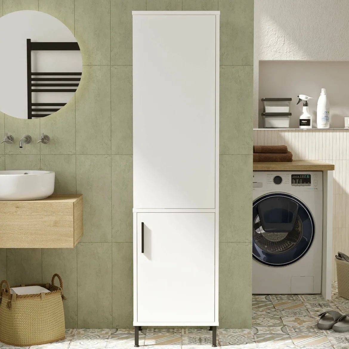 Armadio bianco colonna 45x173h cm - Ramil