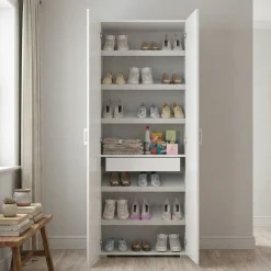 Armadio bianco con cassetto 79x170h cm - Amylya