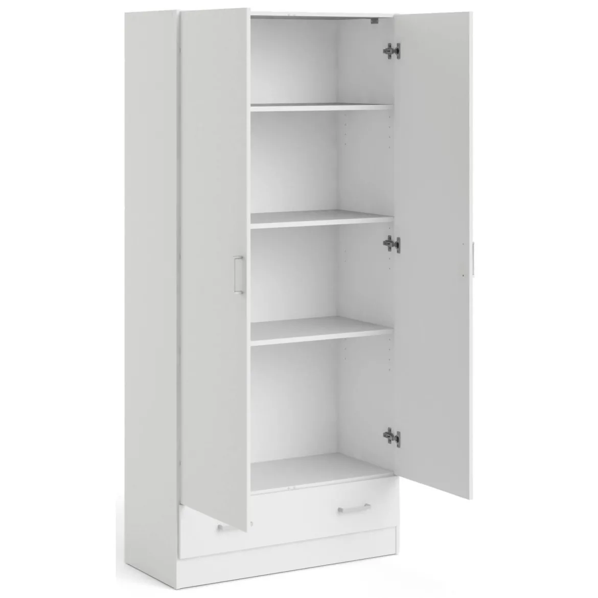 Armadio bianco con cassetto 79x170h cm - Amylya