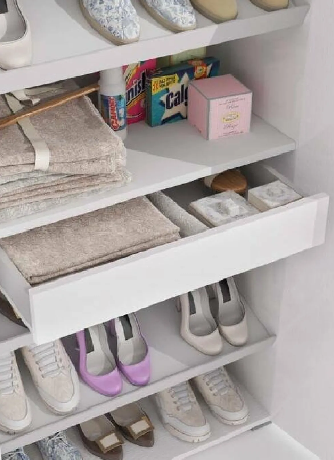 Armadio bianco con cassetto 79x170h cm - Amylya