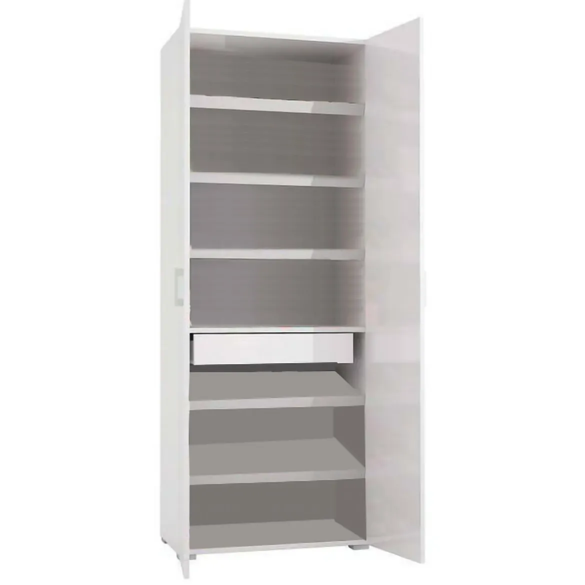 Armadio bianco con cassetto 79x170h cm - Amylya