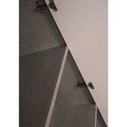 Armadio bianco e grigio 2 ante 78x118h cm - Angie