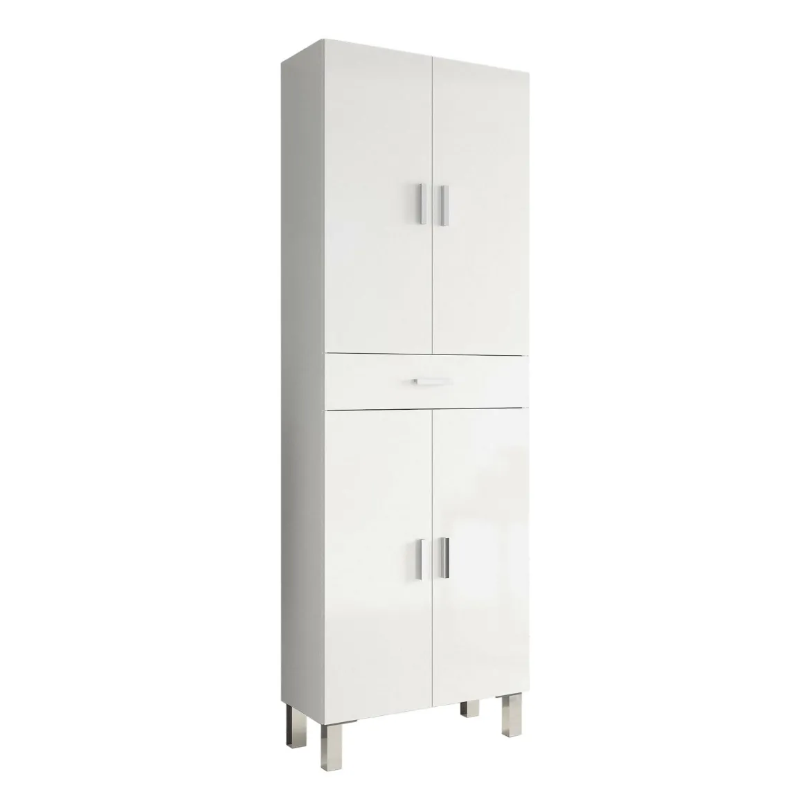 Armadio bianco lucido bagno 60x182h cm - Amiga
