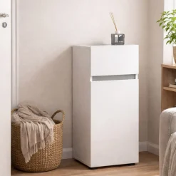 Armadio bianco lucido slim 40x180h cm - Aquili