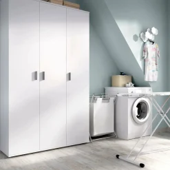 Armadio bianco multiuso 116x190h cm - Aniello