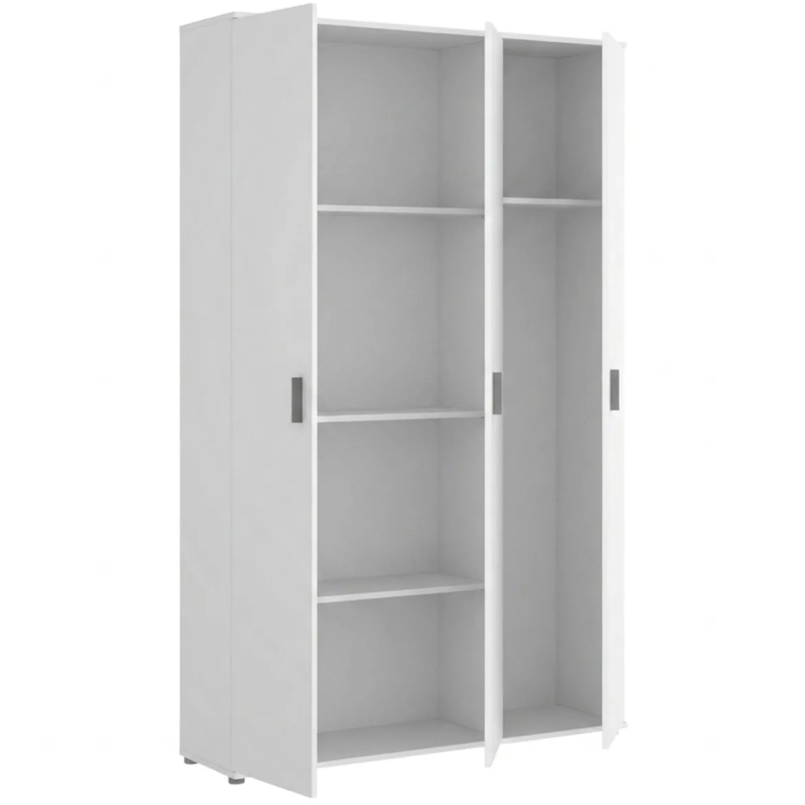 Armadio bianco multiuso 116x190h cm - Aniello