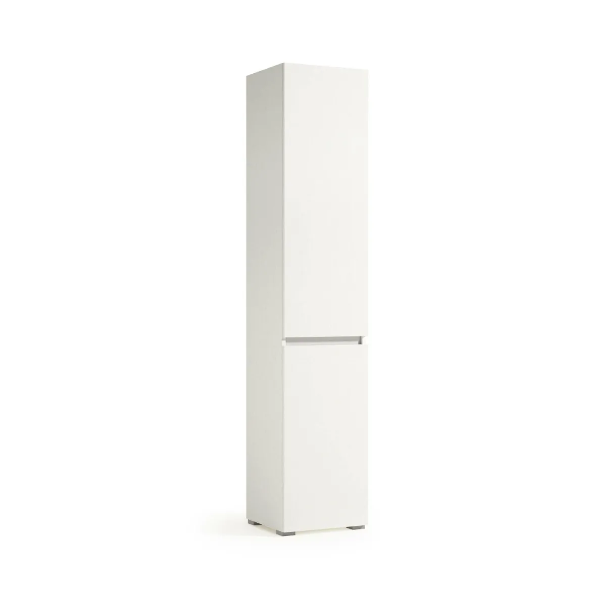 Armadio bianco portabiancheria 45x195h cm - Aro