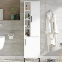 Armadio bianco salvaspazio 45x173h cm - Jongdari