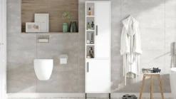 Armadio bianco salvaspazio 45x173h cm - Jongdari