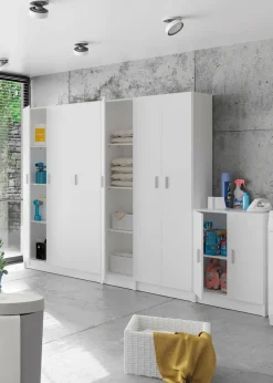 Armadio bianco sgabuzzino 59x180h cm - Aragorn