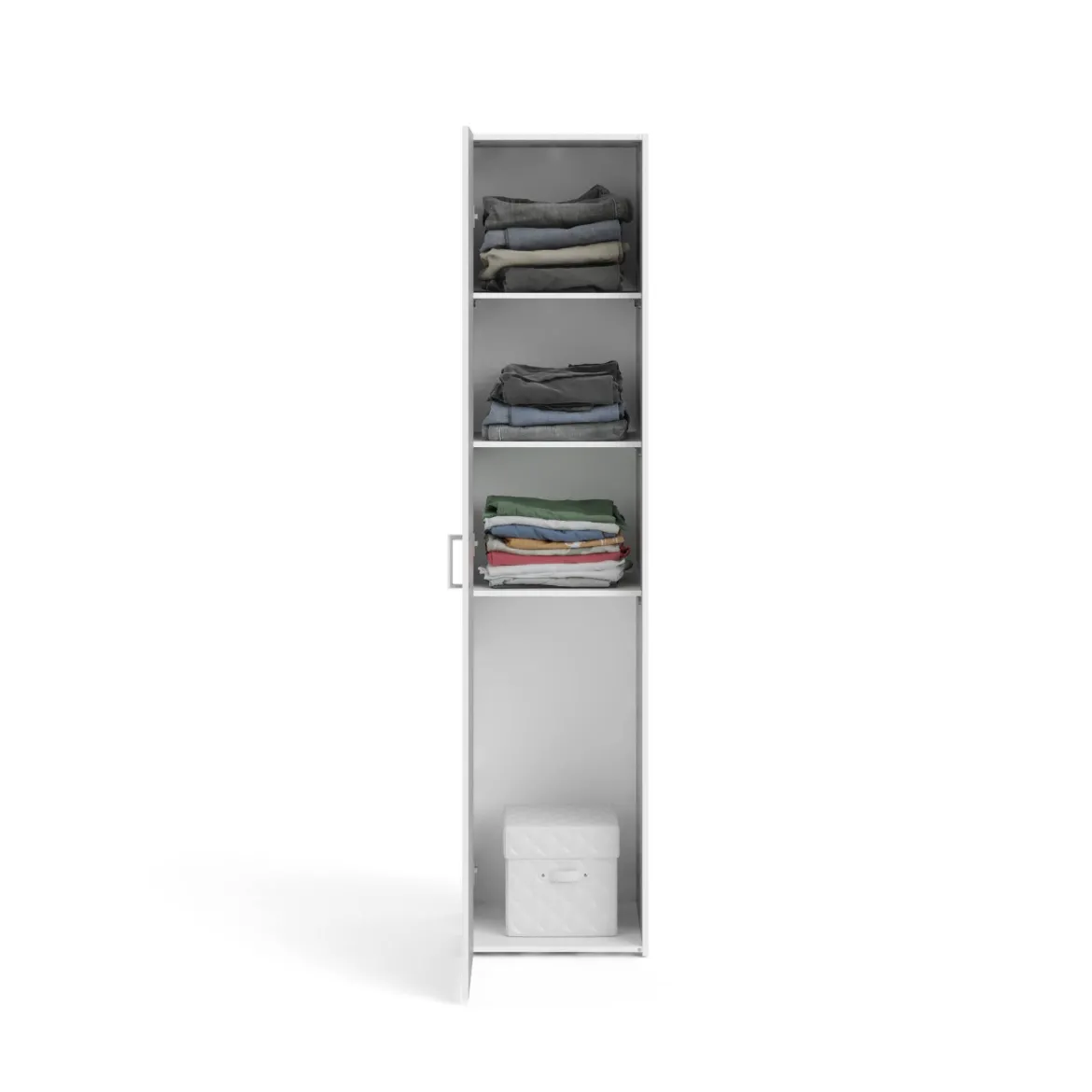 Armadio bianco slim 41x175h cm - Khutulun