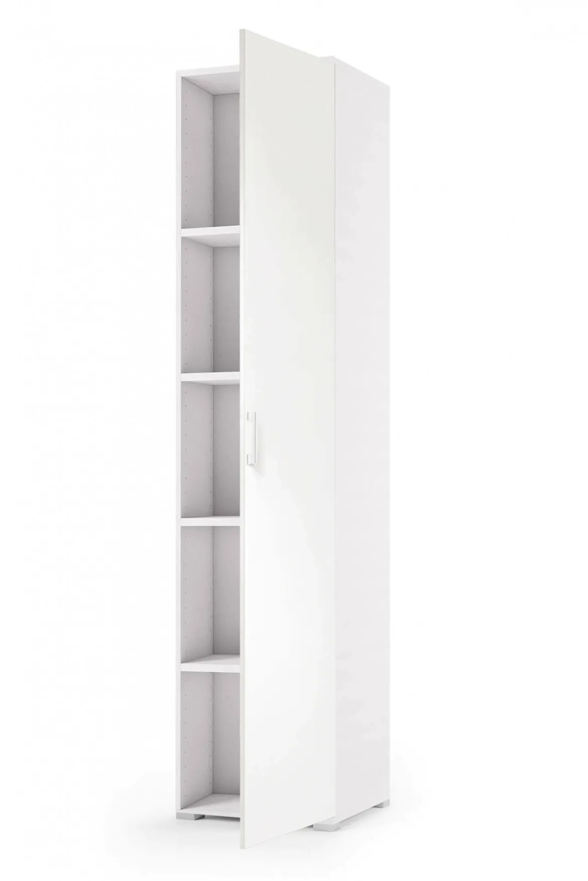 Armadio bianco stretto 45x195h cm - Aloise