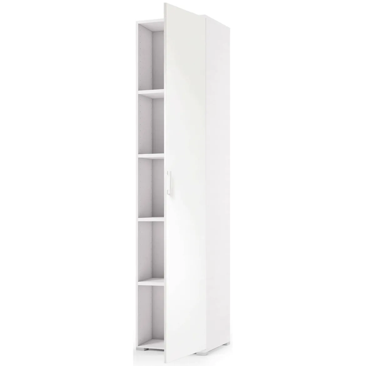 Armadio bianco stretto 45x195h cm - Aloise