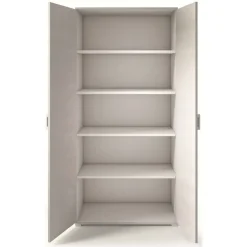 Armadio cemento e bianco 2 ante 90x195h cm - Aliosha