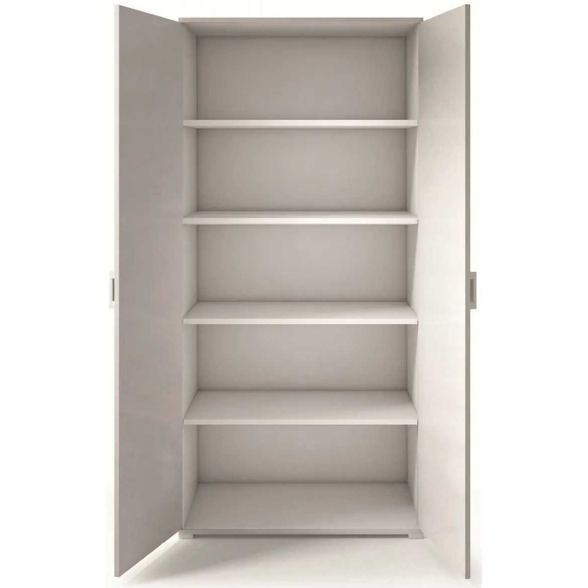 Armadio cemento e bianco 2 ante 90x195h cm - Aliosha