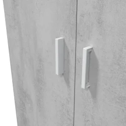 Armadio cemento e bianco cucina 80x182h cm - Ashkita