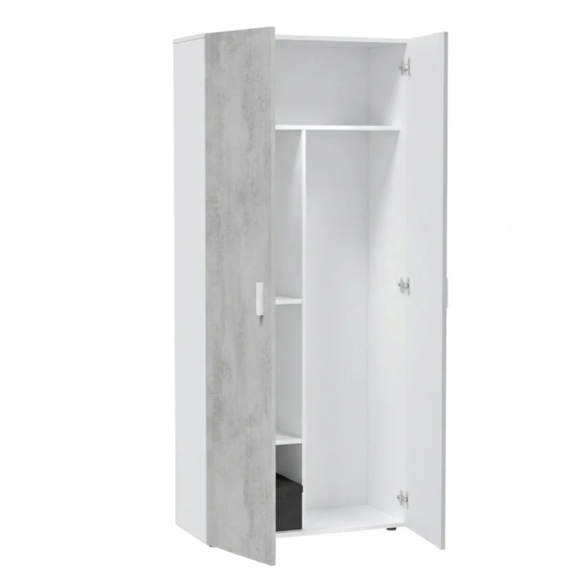 Armadio cemento e bianco cucina 80x182h cm - Ashkita