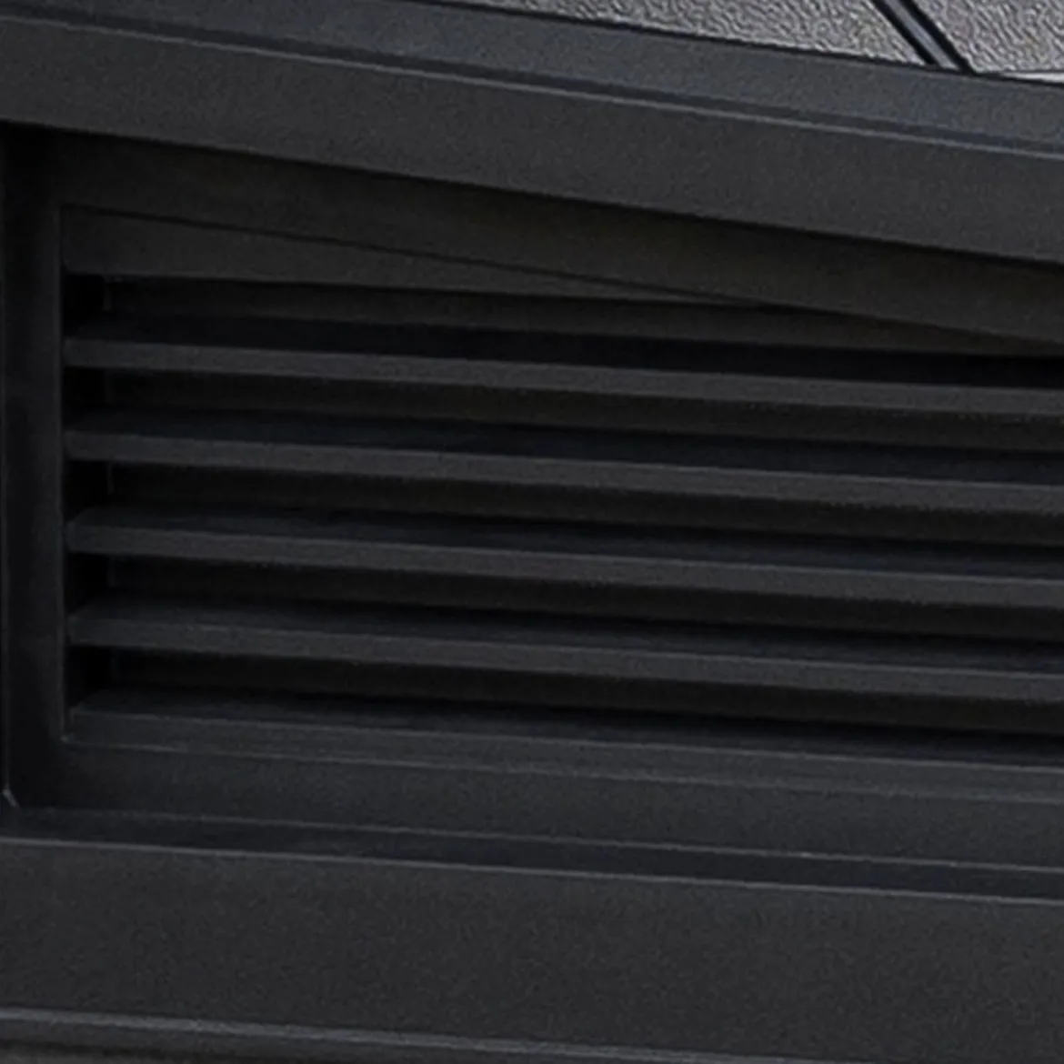 Armadio da Esterno Grigio Nero Cassetti 2 Ripiani 191x109x133h cm, Apertura Battente, a Ribalta - Litchfield
