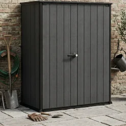 Armadio da esterno Jasper, 140x74 h170 cm, Grigio scuro
