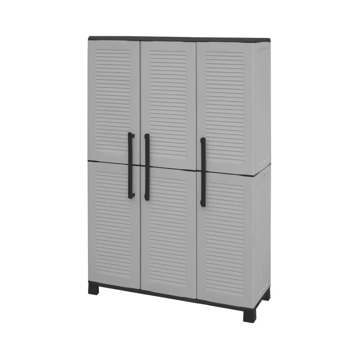 Armadio da esterno salvaspazio grigio chiaro e nero 102x169h cm - Aruro