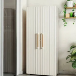 Armadio da giardino impermeabile sabbia 80x180h cm - Melville