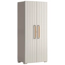 Armadio da giardino impermeabile sabbia 80x180h cm - Melville
