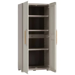 Armadio da giardino impermeabile sabbia 80x180h cm - Melville