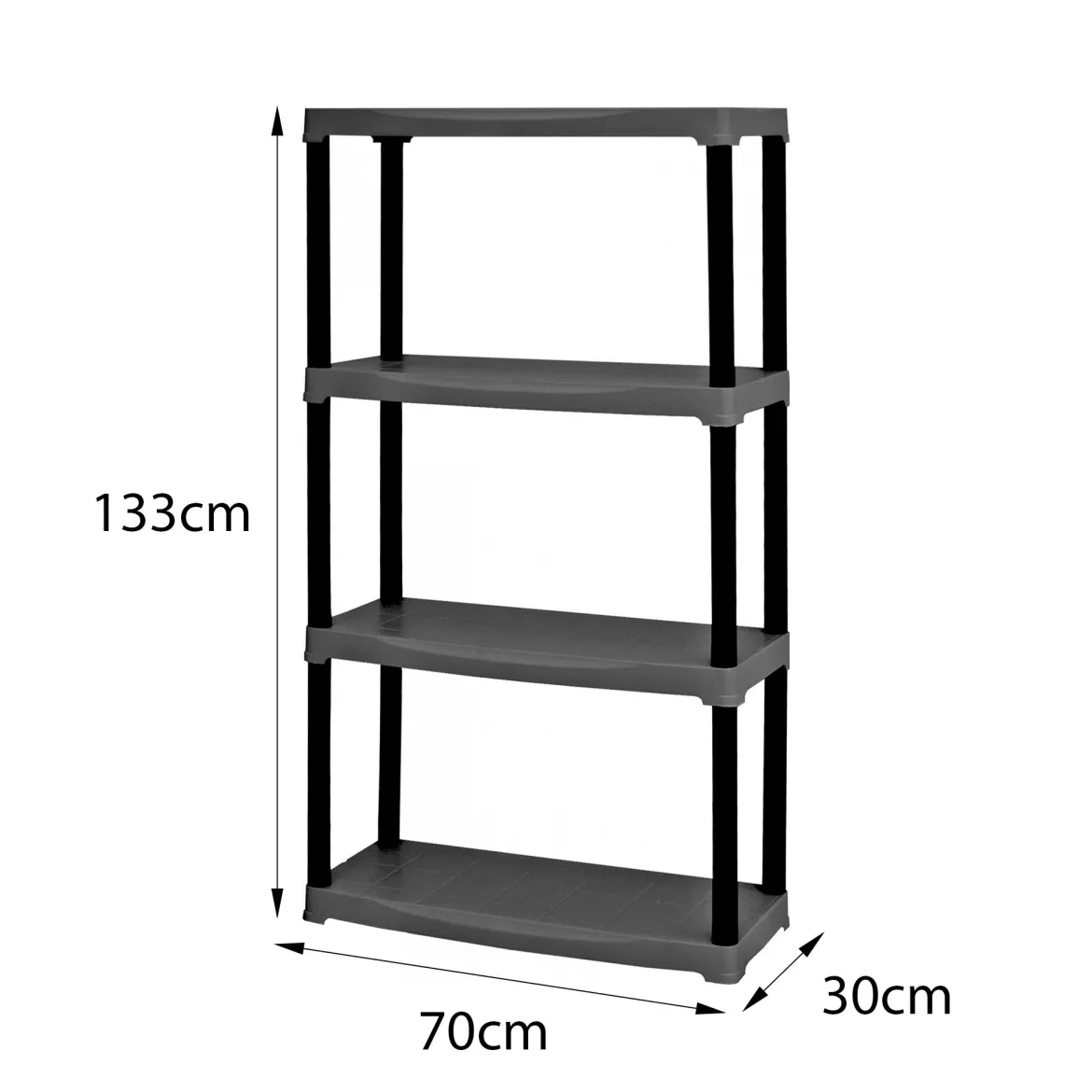 Armadio da outdoor antracite 70x133h cm - Akay