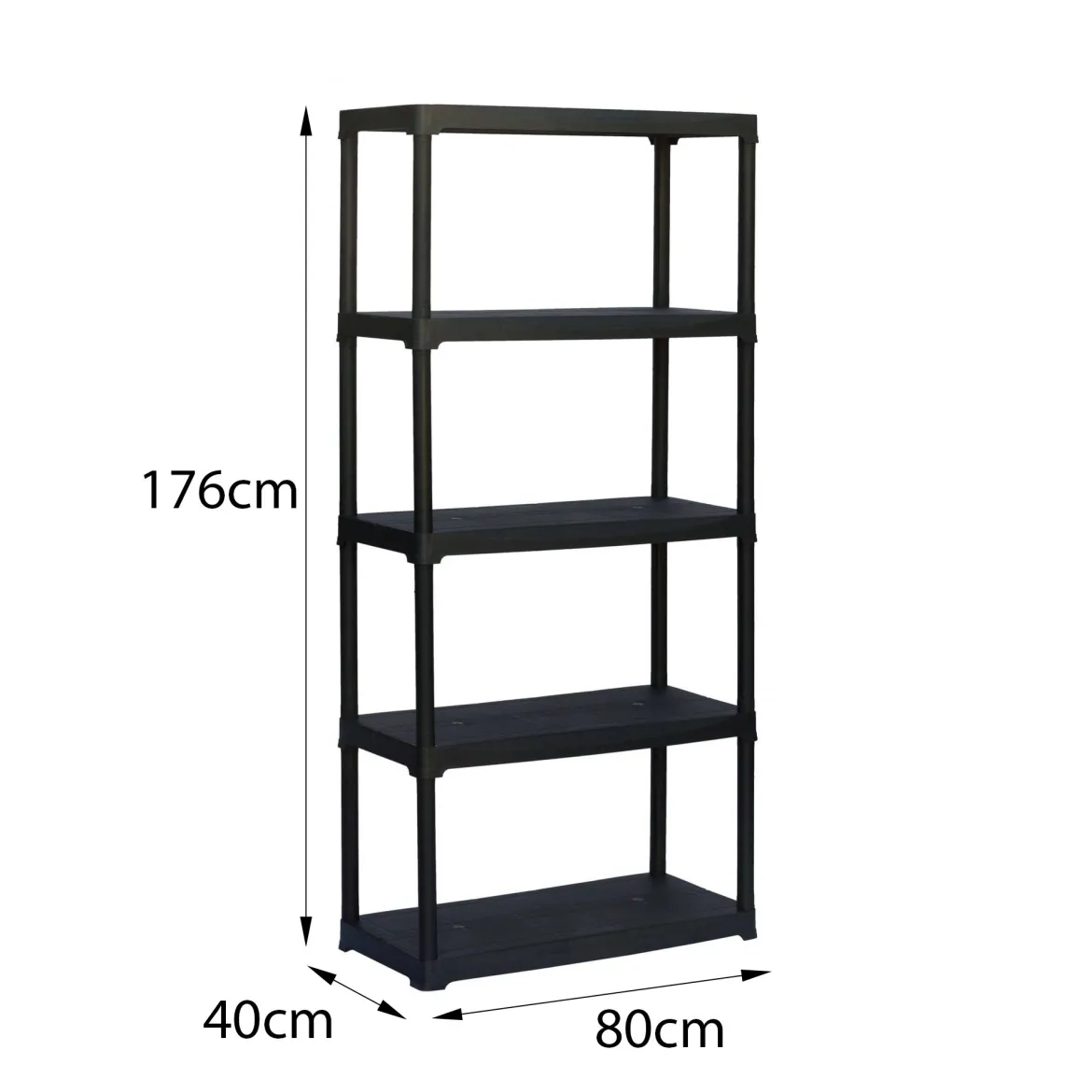 Armadio da outdoor antracite 80x176h cm - Aurelian