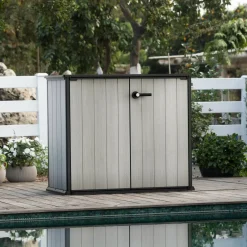 Armadio da terrazzo grigio 140x170h cm - Digby