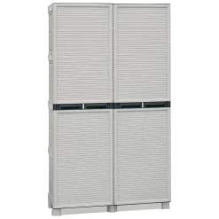 Armadio esterno 2 ante grigio chiaro 100x172h cm - Achae