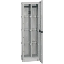 Armadio esterno grigio chiaro e nero 50x172h cm - Gervasia