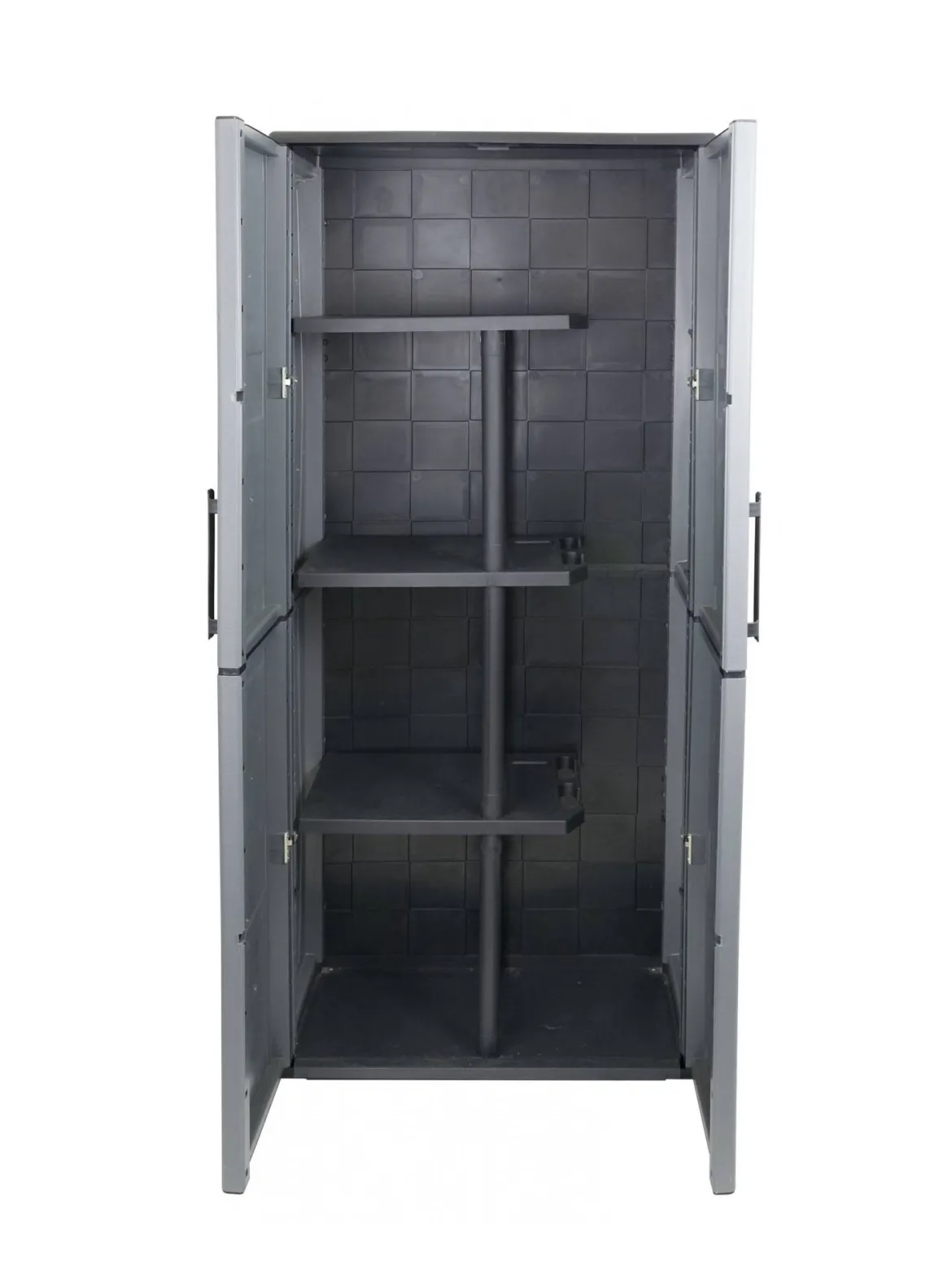 Armadio esterno ripiani regolabili grigio e nero 68x163h cm - Arabel