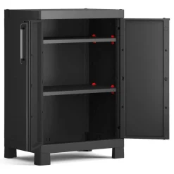 Armadio giardino 2 ante nero 65x97h cm - Terrebonne