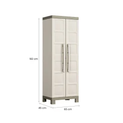 Armadio giardino 2 ante sabbia 65x182h cm - Strathmore