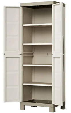 Armadio giardino 2 ante sabbia 65x182h cm - Strathmore