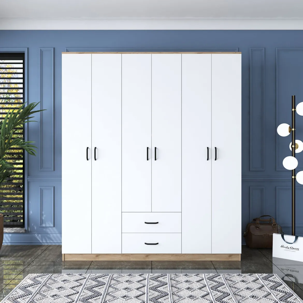 Armadio Grande Bianco: Organizzazione Elegante e Funzionale