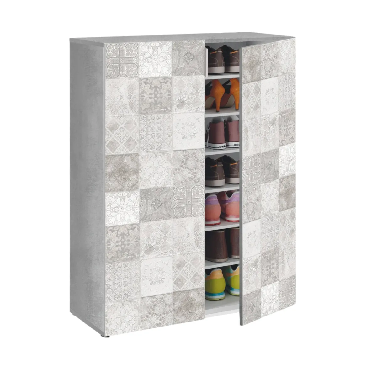 Armadio grigio 2 ante 72x103h cm - Athenodora