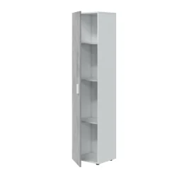 Armadio grigio e bianco slim 41x182h cm - Avlis