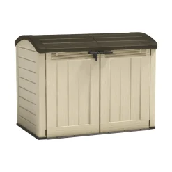 Armadio in plastica 2 ante beige 177x134h cm - Hinton